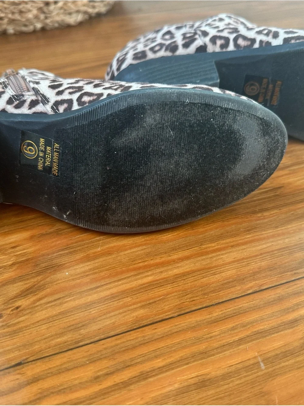 Soda Leopard Print Ankle Booties - Brown, Black & Cream
